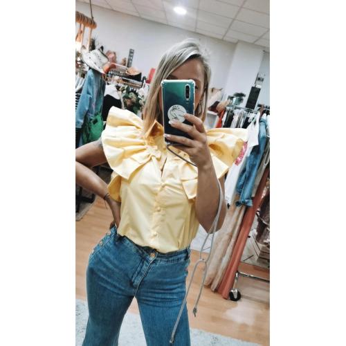 Blusa sicilia, tallas - s, color - amarillo 1