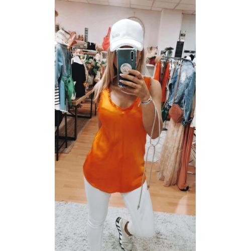 Top gardenia, color - naranja, tallas - talla unica 1