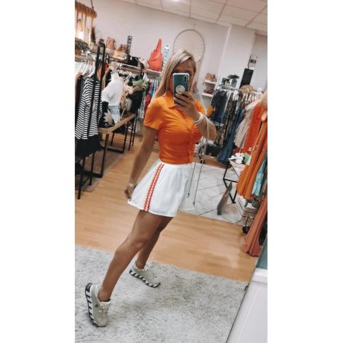 Short troquelado naranja rosa, tallas - m/l 1