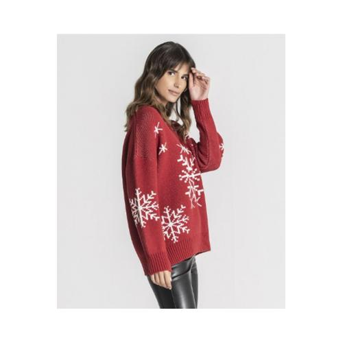 Sweater estrella polar, color - rojo, tallas - s/m 1