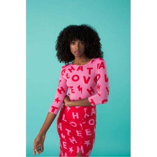 Falda red  love, tallas - m 1