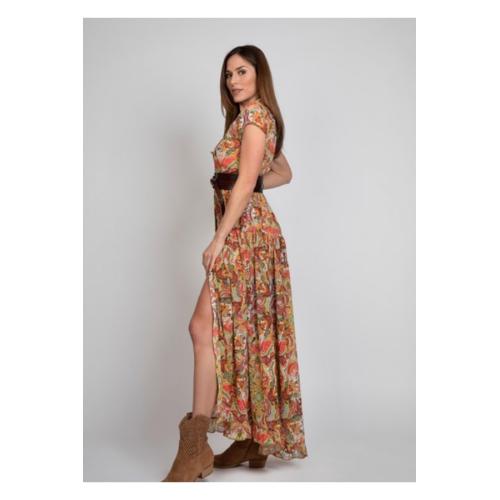 Vestido camisero boho, tallas - s 1